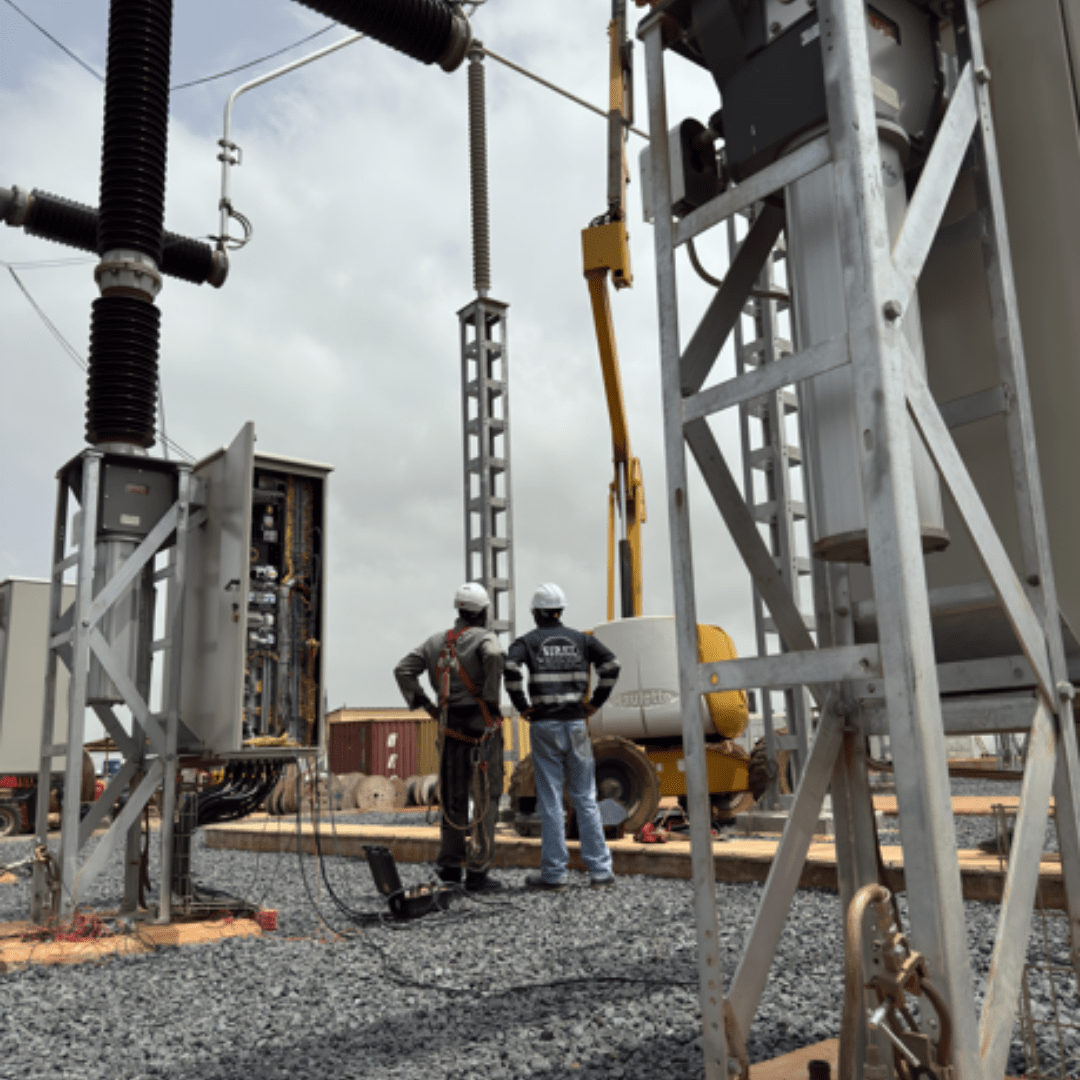 équipe entreprise électricité industrielle au Sénégal